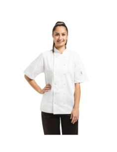 Veste de cuisine mixte Whites Vegas manches courtes blanche M 2