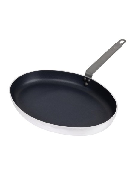 Poêle ovale antiadhésif Vogue Teflon Platinum Plus 400mm