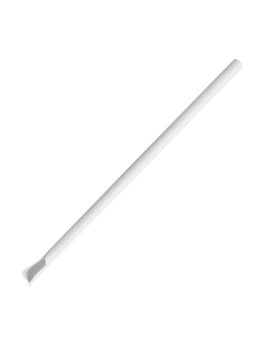 Pailles cuillères en papier Fiesta Compostable 250 pcs - 210x8mm