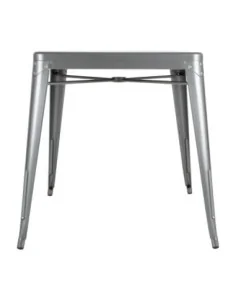 Table carrée en acier gris métallisé Bolero Bistro 668mm 2
