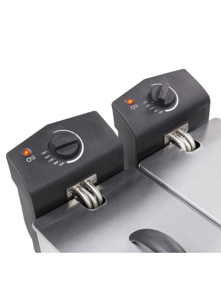 Friteuse double Tristar FR-6937 inox 2 x 3L - 6 L