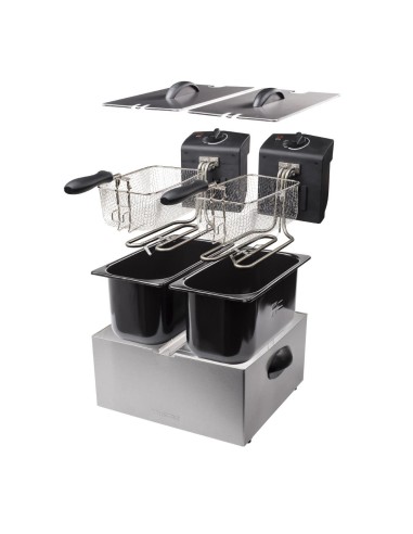 Friteuse double Tristar FR-6937 inox 2 x 3L - 6 L