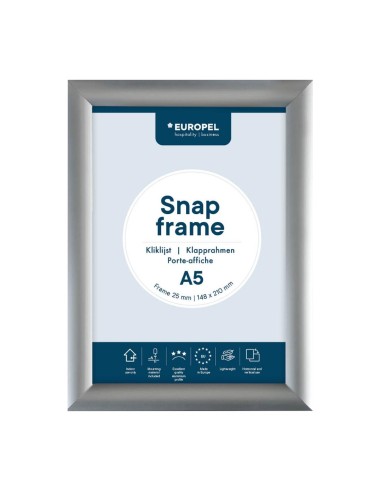 Cadre clipsable aluminium Europel A5 25mm - DTM Primera