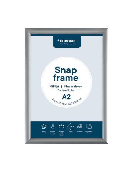Cadre clipsable en aluminium Europel A2 25mm - DTM Primera
