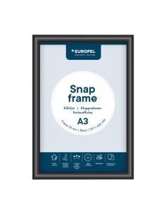 Cadre clipsable Europel A3 25mm noir - DTM Primera