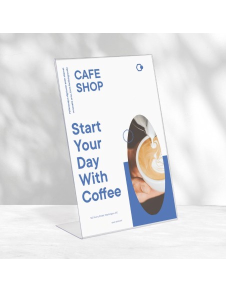 Présentoir de table Europel Budget A5 transparent - DTM Primera