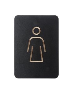 Plaque signalétique noire femme - DTM Primera