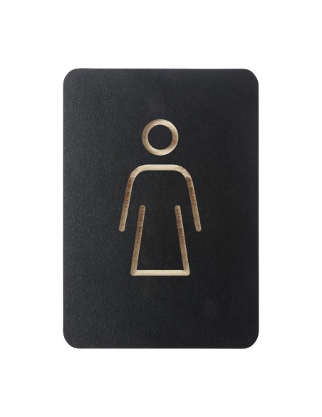 Plaque signalétique noire femme - DTM Primera