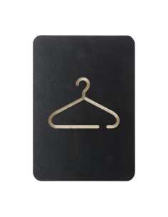 Plaque signalétique noire Europel vestiaire - DTM Primera