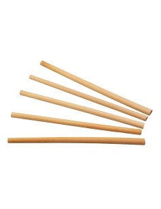 Pailles droites en roseau Sier Disposables 6-8 mm - Lot de 50