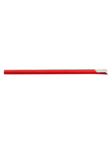 Pailles cuillères en papier Sier Disposables - Lot de 100