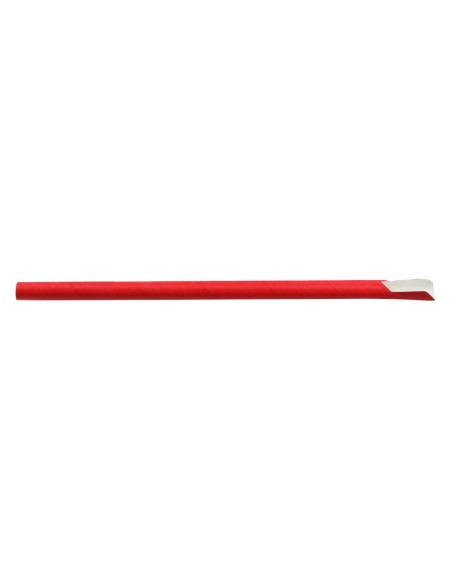 Pailles cuillères en papier Sier Disposables - Lot de 100