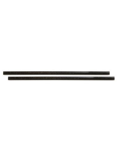 Pailles droites noires Sier Disposables 8 mm - lot de 100
