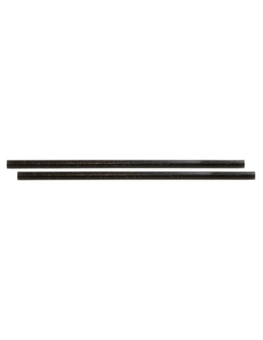 Pailles noires Sier Disposables 6 mm - Lot de 100
