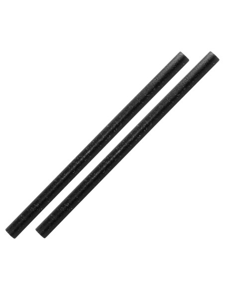 Pailles noires Refork 8 mm - 100 pcs Sier Disposables