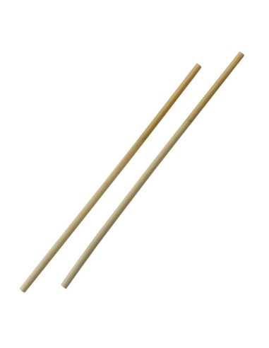 Pailles droites en roseau Sier Disposables 6-8 mm - Lot de 50