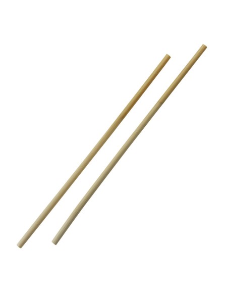 Pailles droites en roseau Sier Disposables 6-8 mm - Lot de 50