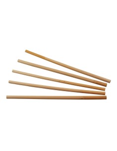 Pailles droites en roseau Sier Disposables 6-8 mm - Lot de 50 2