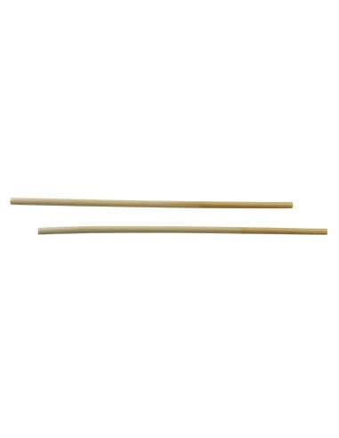 Pailles droites en roseau Sier Disposables 6-8 mm - Lot de 50