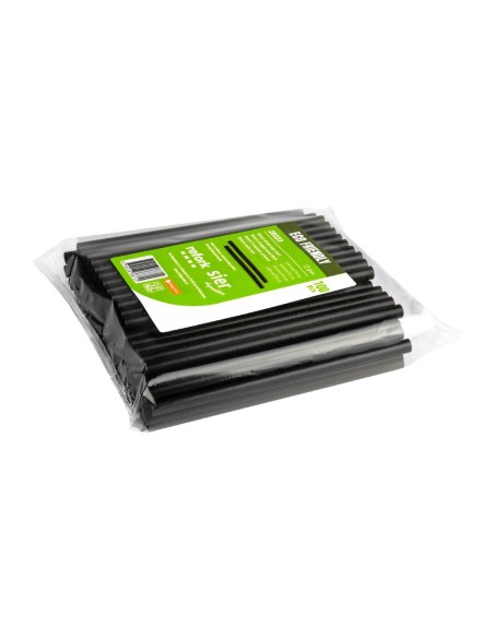 Pailles noires Refork 8 mm - 100 pcs Sier Disposables