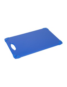 Planche à découper Hygiplas bleue 458x306 mm - Antidérapante