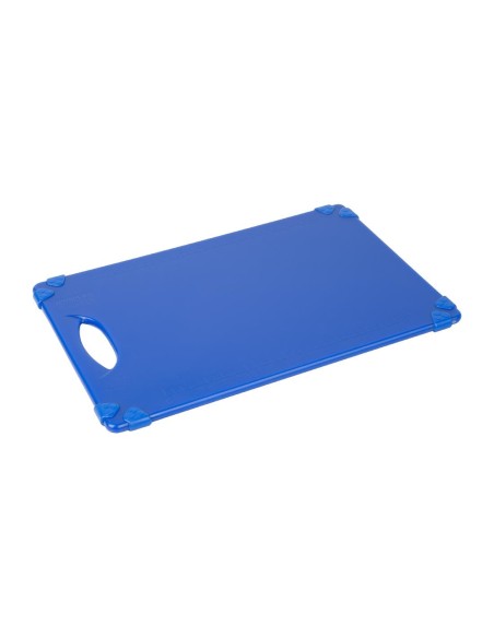 Planche à découper Hygiplas bleue 458x306 mm - Antidérapante