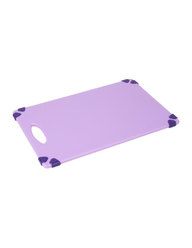 Planche à découper antidérapante Hygiplas violet 458x306 mm