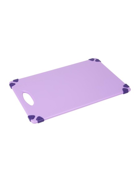 Planche à découper antidérapante Hygiplas violet 458x306 mm
