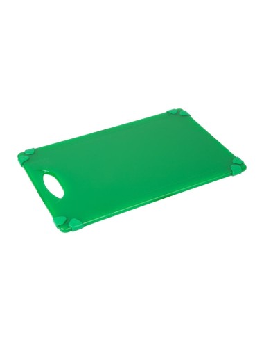 Planche à découper antidérapante Hygiplas verte 458x306mm