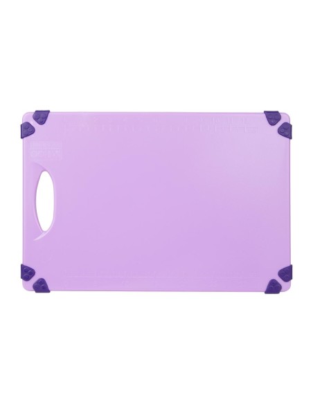 Planche à découper antidérapante Hygiplas violet 458x306 mm