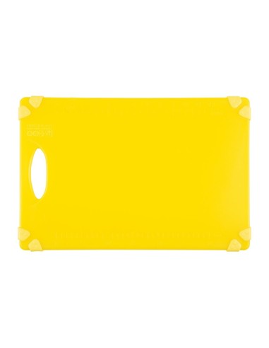 Planche à découper antidérapante Hygiplas jaune 458x306 mm