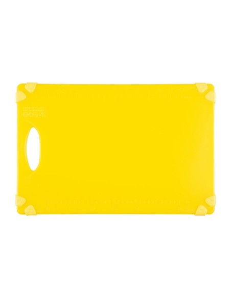 Planche à découper antidérapante Hygiplas jaune 458x306 mm