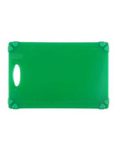 Planche à découper antidérapante Hygiplas verte 458x306mm