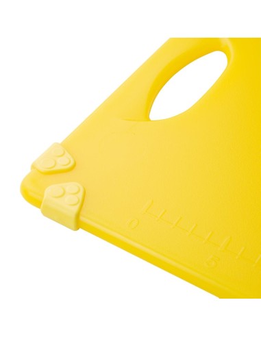 Planche à découper antidérapante Hygiplas jaune 458x306 mm