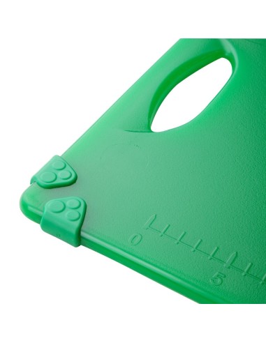 Planche à découper antidérapante Hygiplas verte 458x306mm