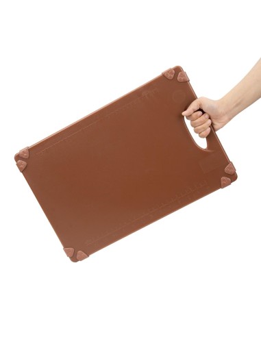 Planche à découper professionnelle Hygiplas marron 458x306 mm