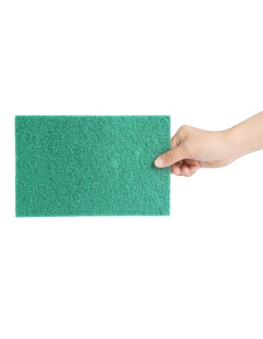 Tampons abrasifs verts Jantex 225x150 mm - lot de 10