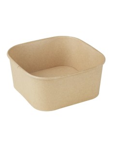 Barquettes carrées Fiesta Recyclable 1400 ml - lot de 300