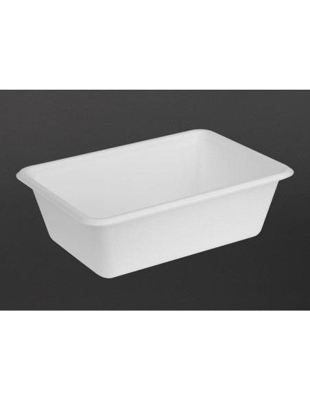 Barquettes alimentaires compostables 800 ml - Fiesta (lot 100)