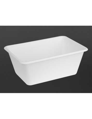 Barquettes alimentaires Fiesta Compostable 1000 ml - Lot de 100