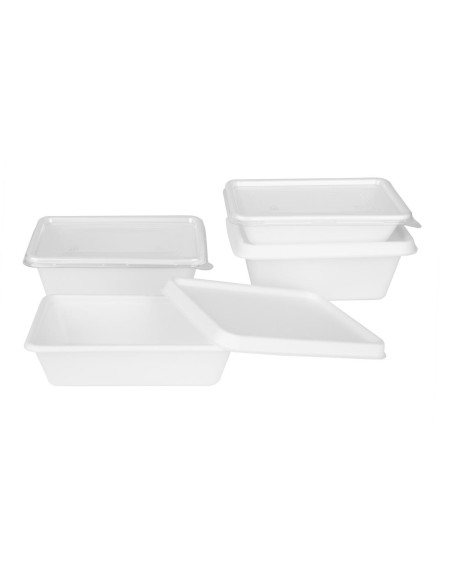 Barquettes alimentaires compostables 800 ml - Fiesta (lot 100)