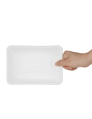 Barquettes alimentaires en bagasse Fiesta Compostable 650ml - Lot de 100