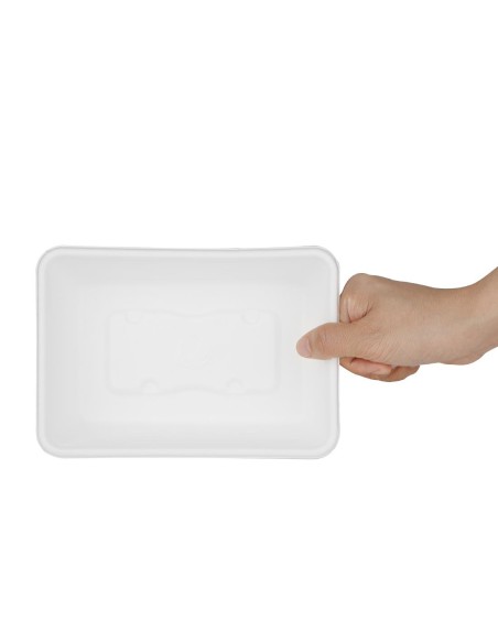 Barquettes alimentaires en bagasse Fiesta Compostable 650ml - Lot de 100