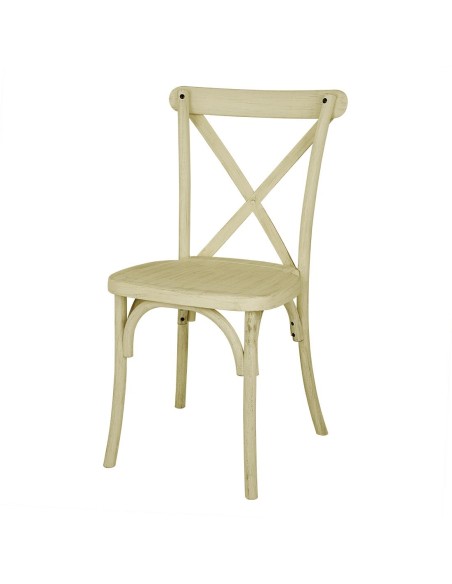 Chaises Bolero Manhattan 4 pcs - design croisé, résine