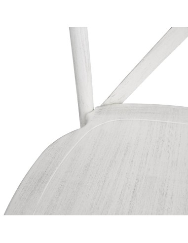 Chaises résine Bolero Manhattan blanches - lot de 4