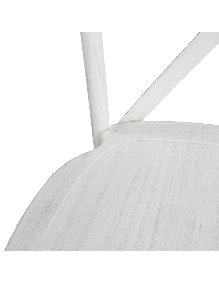 Chaises résine Bolero Manhattan blanches - lot de 4