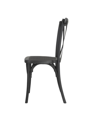 Chaises Manhattan Bolero noires - lot de 4, design élégant