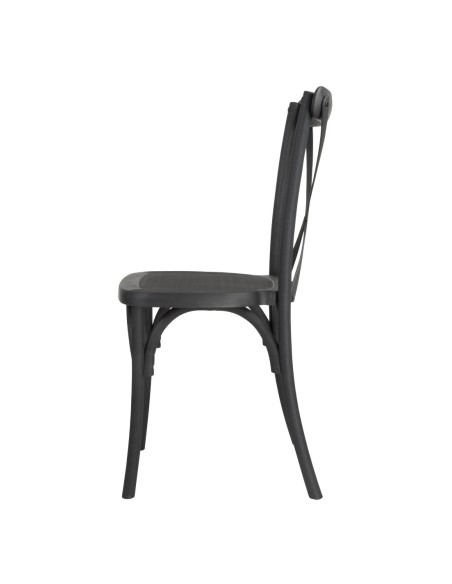 Chaises Manhattan Bolero noires - lot de 4, design élégant