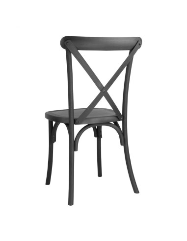 Chaises Manhattan Bolero noires - lot de 4, design élégant