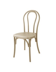 Chaises Bolero Soho en résine style bois courbé - lot de 4